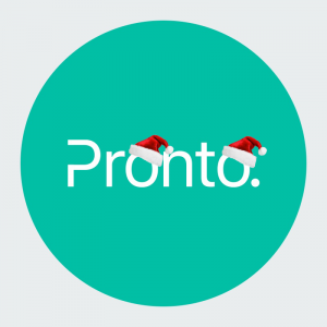 Pronto logo christmas